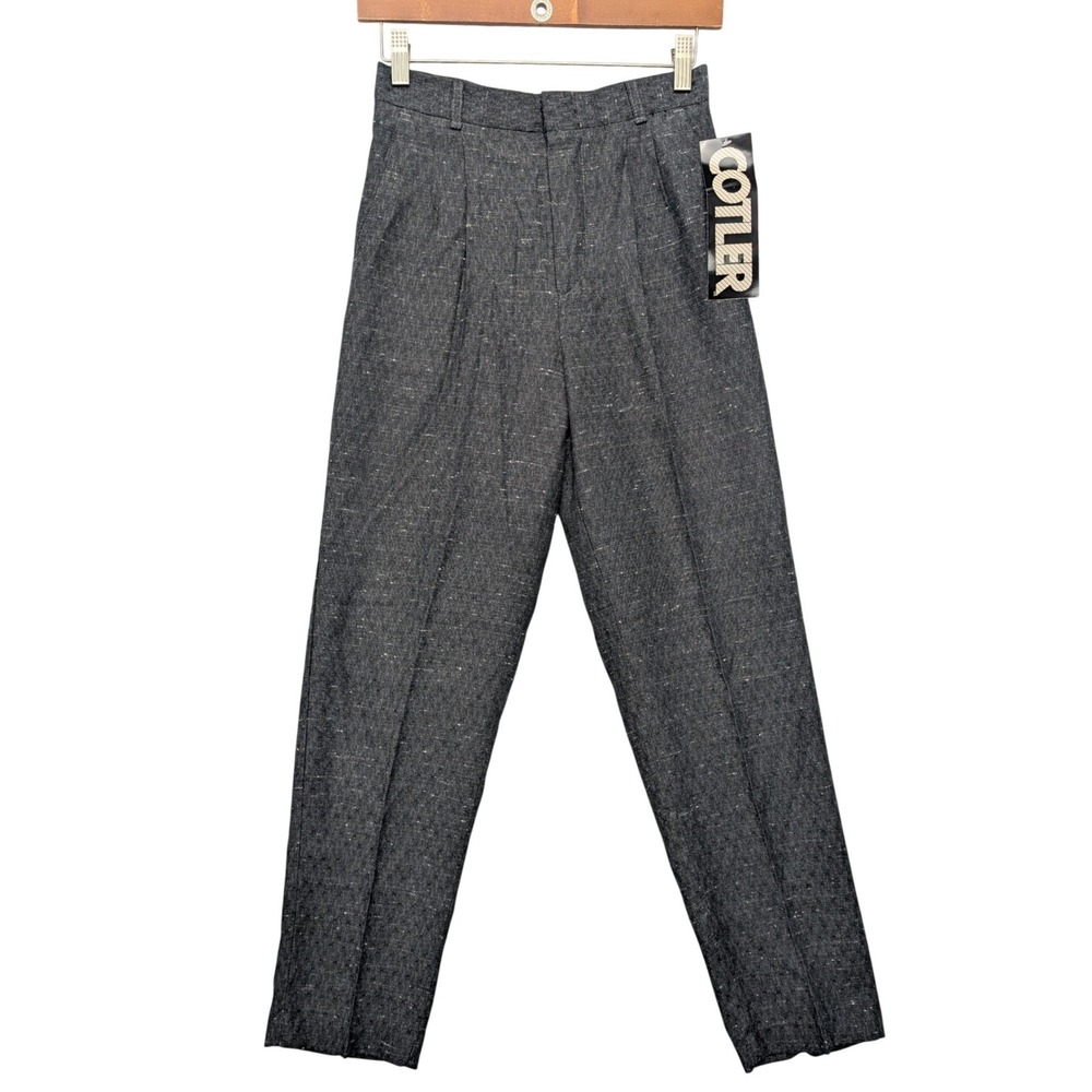 Vintage NWT Cotler Pleated Dress Pants Boys 14 Regular Gray Travis II